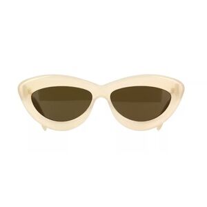 Loewe Cream and Black Cat-Eye Sunglasses